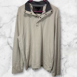 Men’s Banana‎ Republic 78 Beige pullover zip sweater sweatshirt